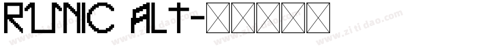 Runic Alt字体转换